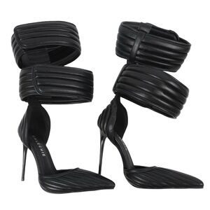 Chic Black Quilted Heels